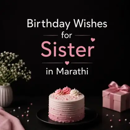 421+ बहिणीसाठी वाढदिवसाच्या शुभेच्छा | Birthday Wishes for Sister in Marathi (2026)