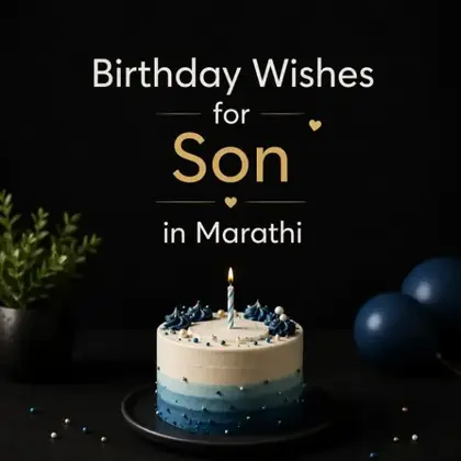 491+ मुलासाठी वाढदिवसाच्या शुभेच्छा | Birthday Wishes for Son in Marathi (2026)